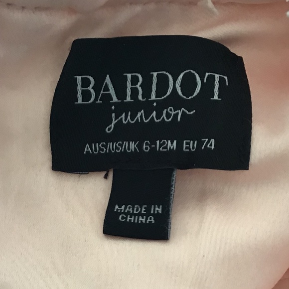 Bardot Junior Baby Girl Pink Tweed Dress Size 6-12 Months - Picture 5 of 6